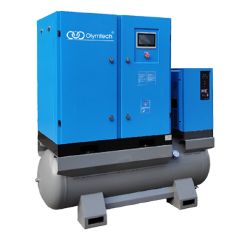 ปั๊มลมสกรูอินเวอร์เตอร์ 4in1 Olymtech J7.5CTG-8